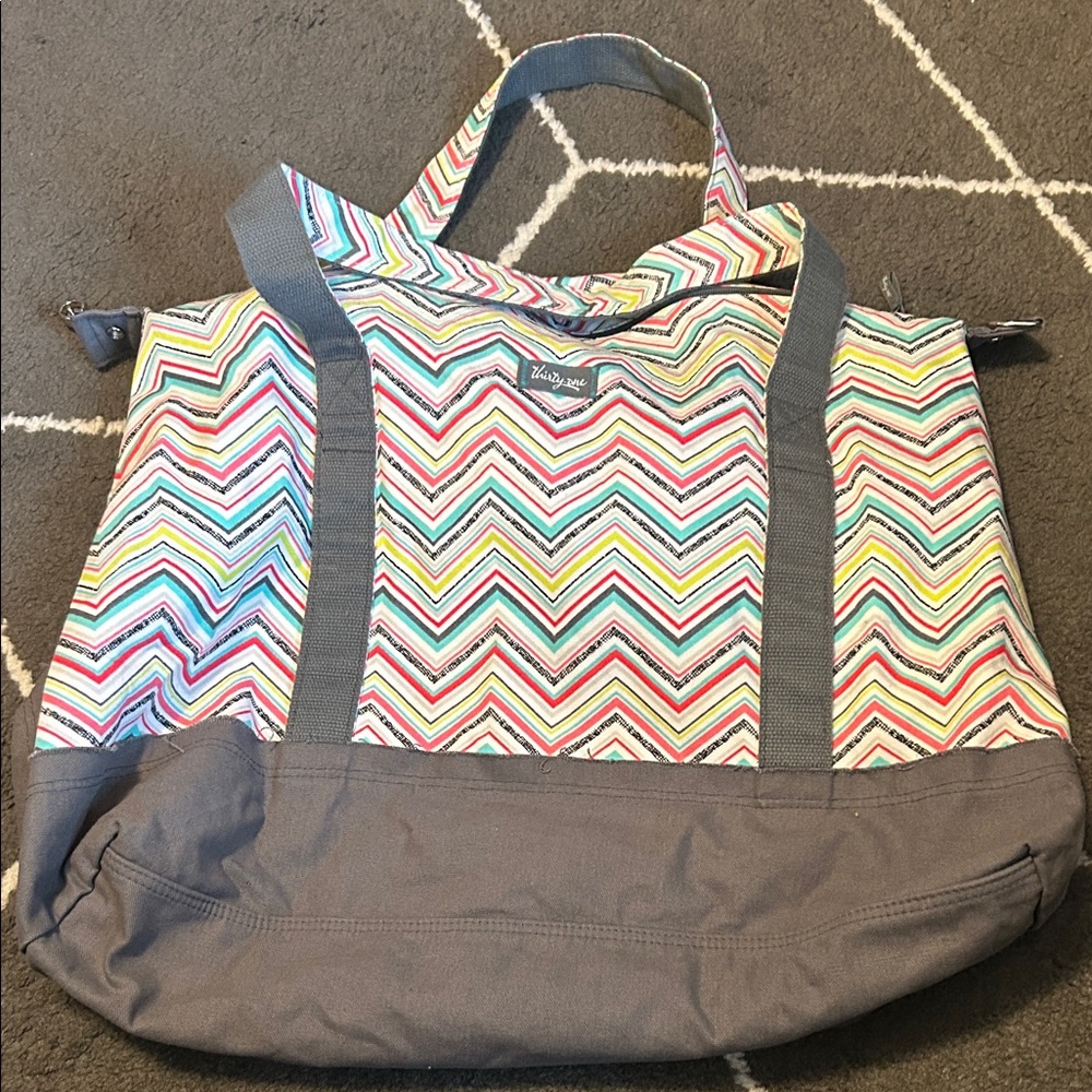 Thirty-one Multicolor Chevron weekender Bag